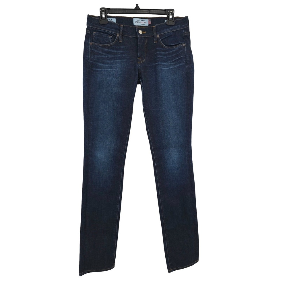 Lucky Brand Charlie Skinny White Oak Cone Denim Jeans